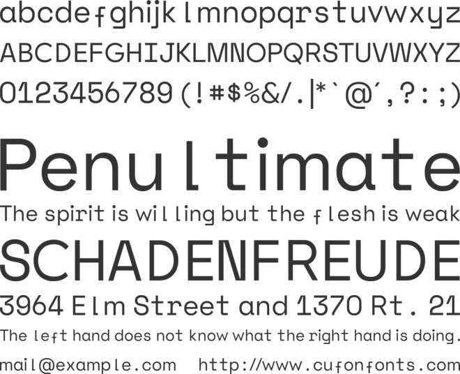 Rilu font preview