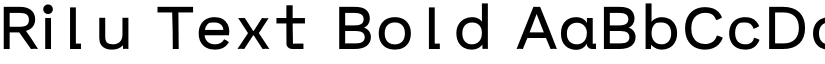 Rilu Text Bold font