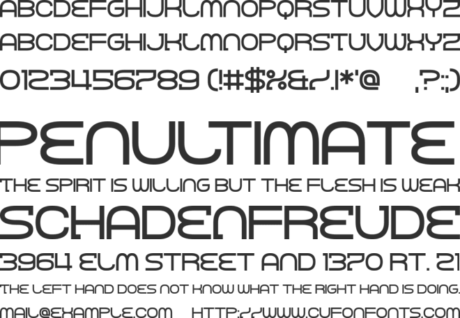 Comahawk font preview