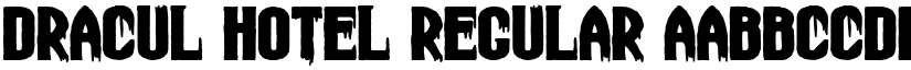 Dracul Hotel Regular font