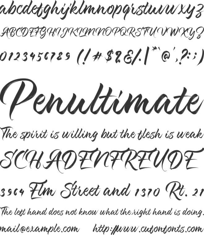 Kashina font preview