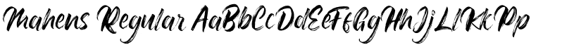 Mahens Regular font