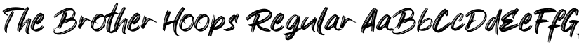 The Brother Hoops Regular font