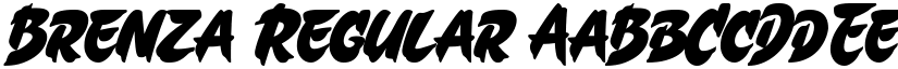 Brenza Regular font