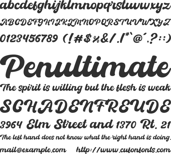 Batuphat Script font preview