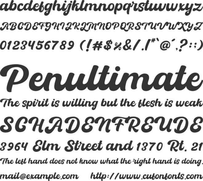 Batuphat Script font preview