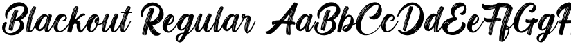 Blackout Regular font