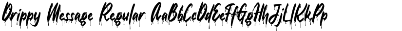 Drippy Message Regular font