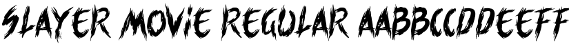 Slayer movie font download