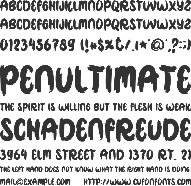 Halloween Monster font preview