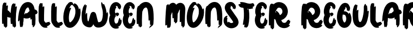 Halloween Monster Regular font
