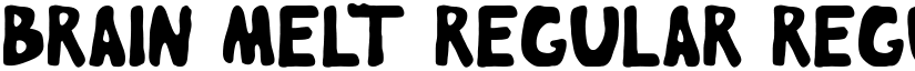 Brain Melt regular Regular font