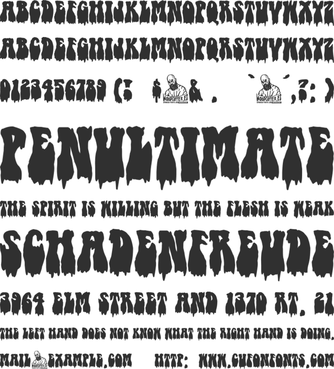 Hippy Nightmare font preview