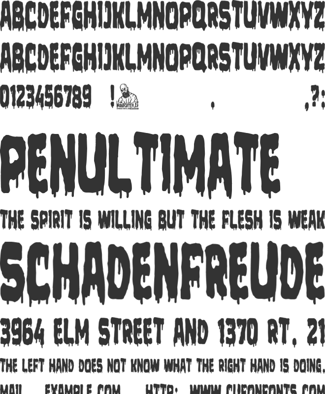 Lunes Sangriento font preview