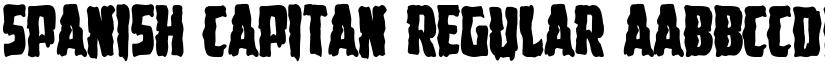 Spanish Capitan Regular font