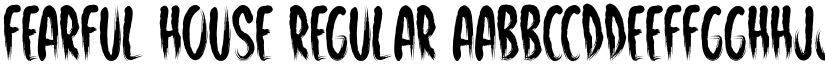 Fearful House Regular font