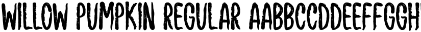 Willow Pumpkin Regular font