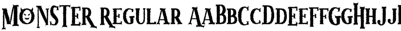 MONSTER Regular font