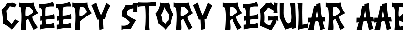 Creepy Story font download