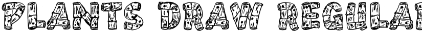 PLANTS DRAW Regular font