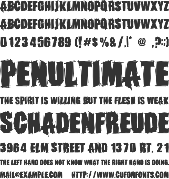 Ghost Armor font preview