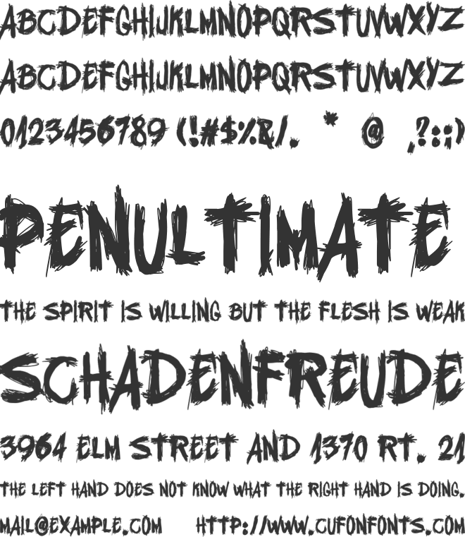 Barcelona White Noise font preview