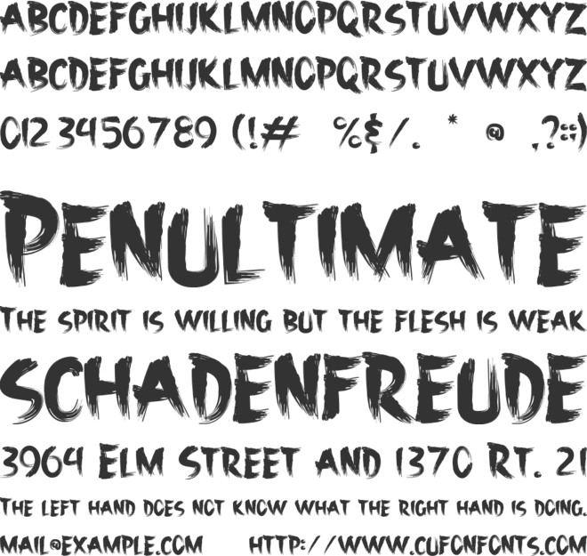 Crystalakes font preview