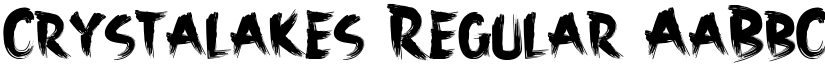 Crystalakes Regular font