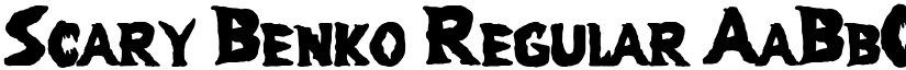 Scary Benko font download
