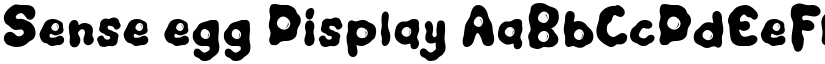 Sense egg Display font