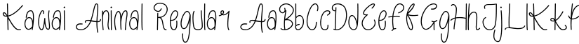Kawai Animal Regular font