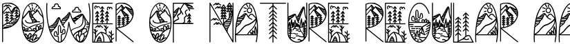 POWER OF NATURE Regular font
