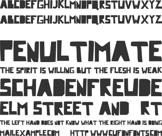 Comic Dandy font preview