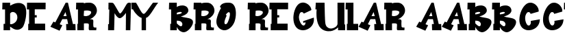 Dear My Bro font download