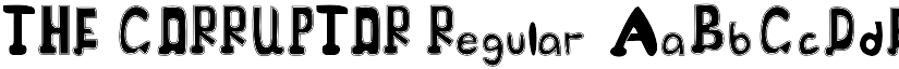 THE CORRUPTOR font download