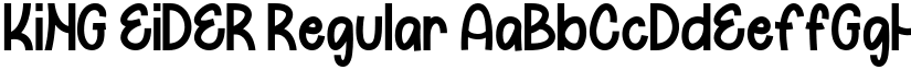 KING EIDER Regular font