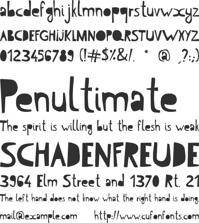 Leaf Typography font preview