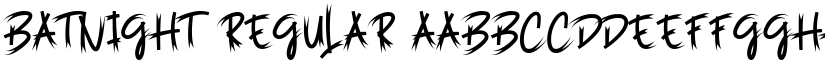 Batnight Regular font