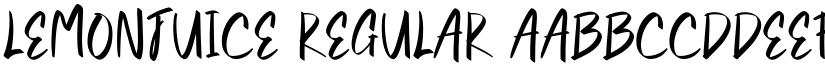 Lemonjuice font download