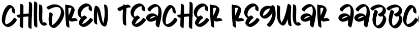 Children Teacher Regular font