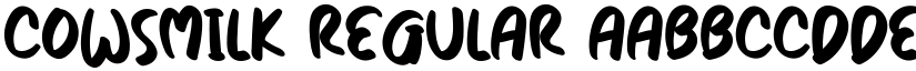 Cowsmilk Regular font