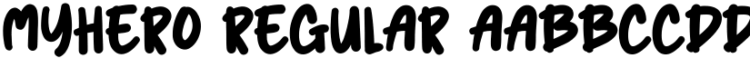 Myhero Regular font