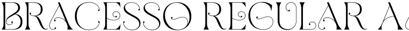 Bracesso Regular font