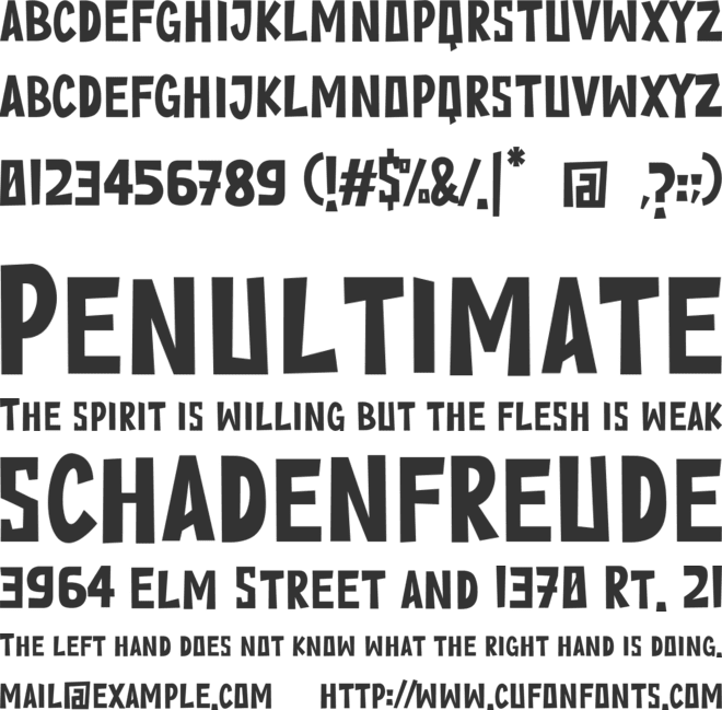 Capital Briquets font preview