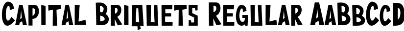 Capital Briquets Regular font