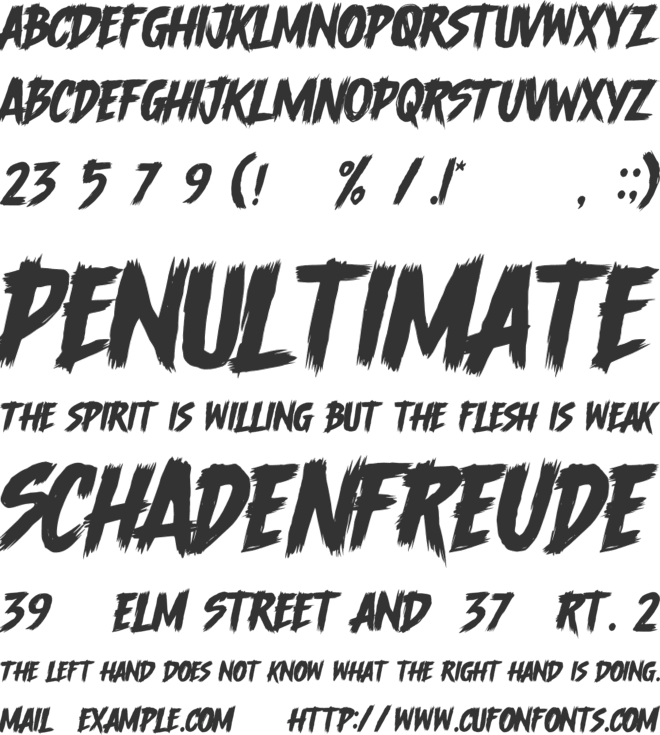 Undisclose font preview