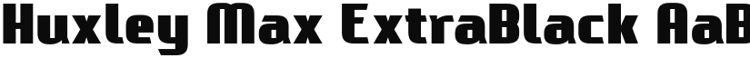 Huxley Max ExtraBlack font