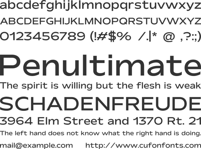 Mattone font preview