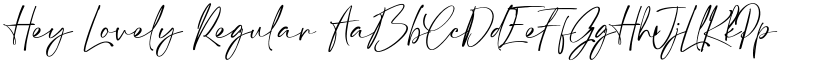 Hey Lovely Regular font