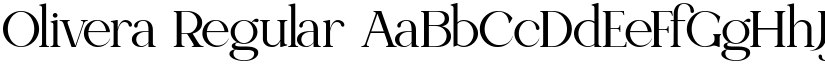 Olivera Regular font
